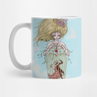 Lucy In The Sky And Two Lover Birds Mug